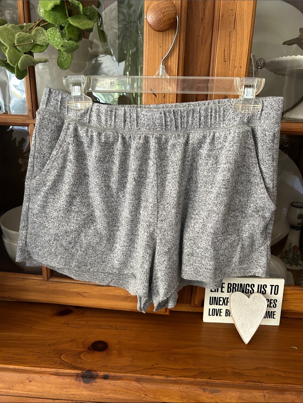 aerie Heather Gray Athletic Lounge Shorts